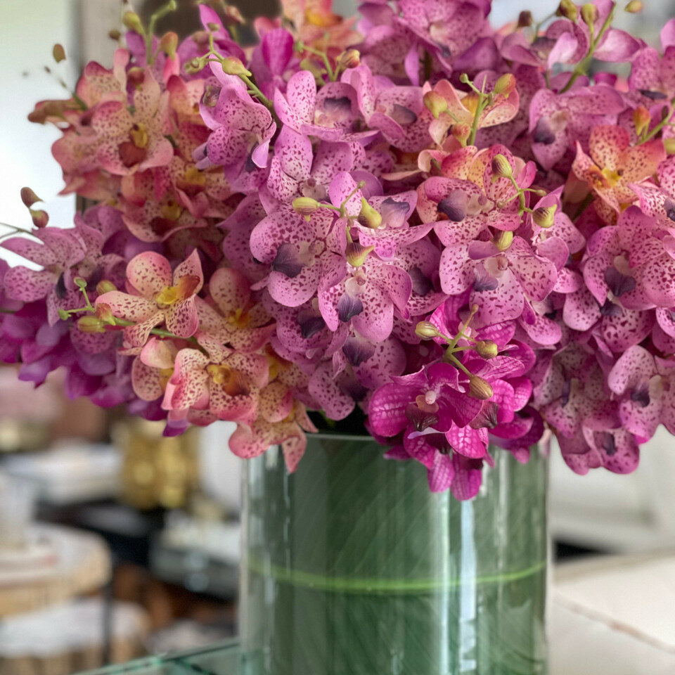 Orquídeas Mokara Mistas em Cilindro Rota Grande